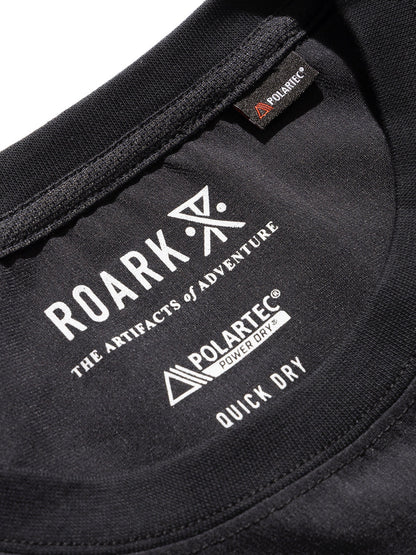 DELTA QD L/S CREW / Jet black