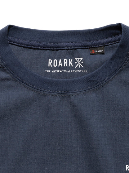 DELTA QD L/S CREW / Stone blue
