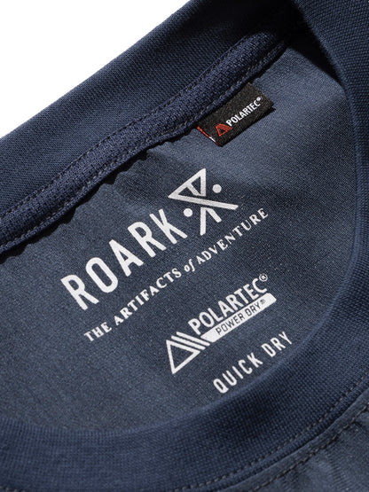 DELTA QD L/S CREW / Stone blue
