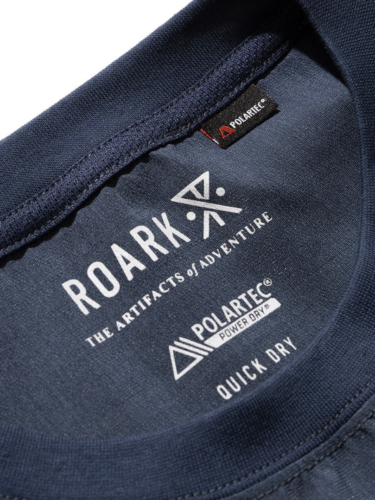 DELTA QD L/S CREW / Stone blue