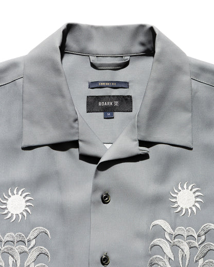 "PALM EMBROIDERY" GONZO S/S / Moon