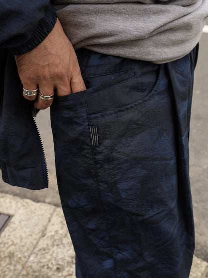WIDE TAPERED EASY PANTS (REAL TREE CAMO) / Navy tree camo