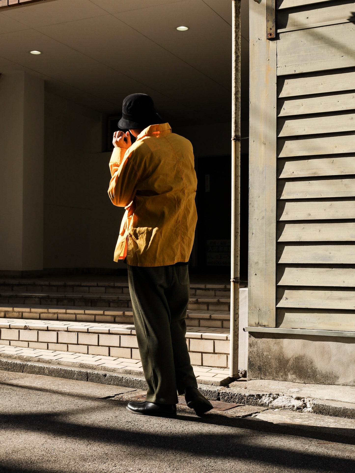 WAXED SHACKET / Yellow