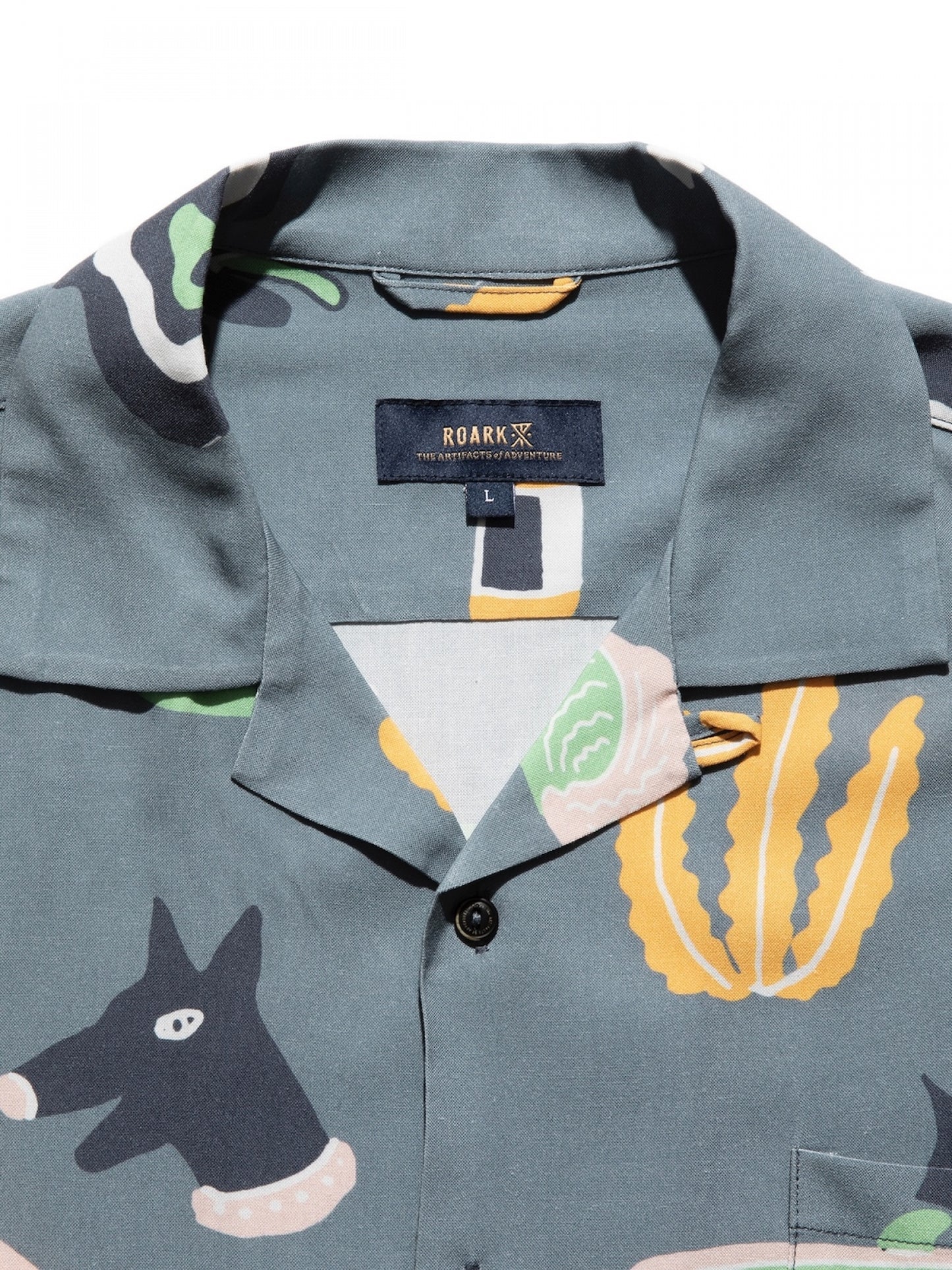 "GONZO VIAJE" S/S WOVEN / Slate blue