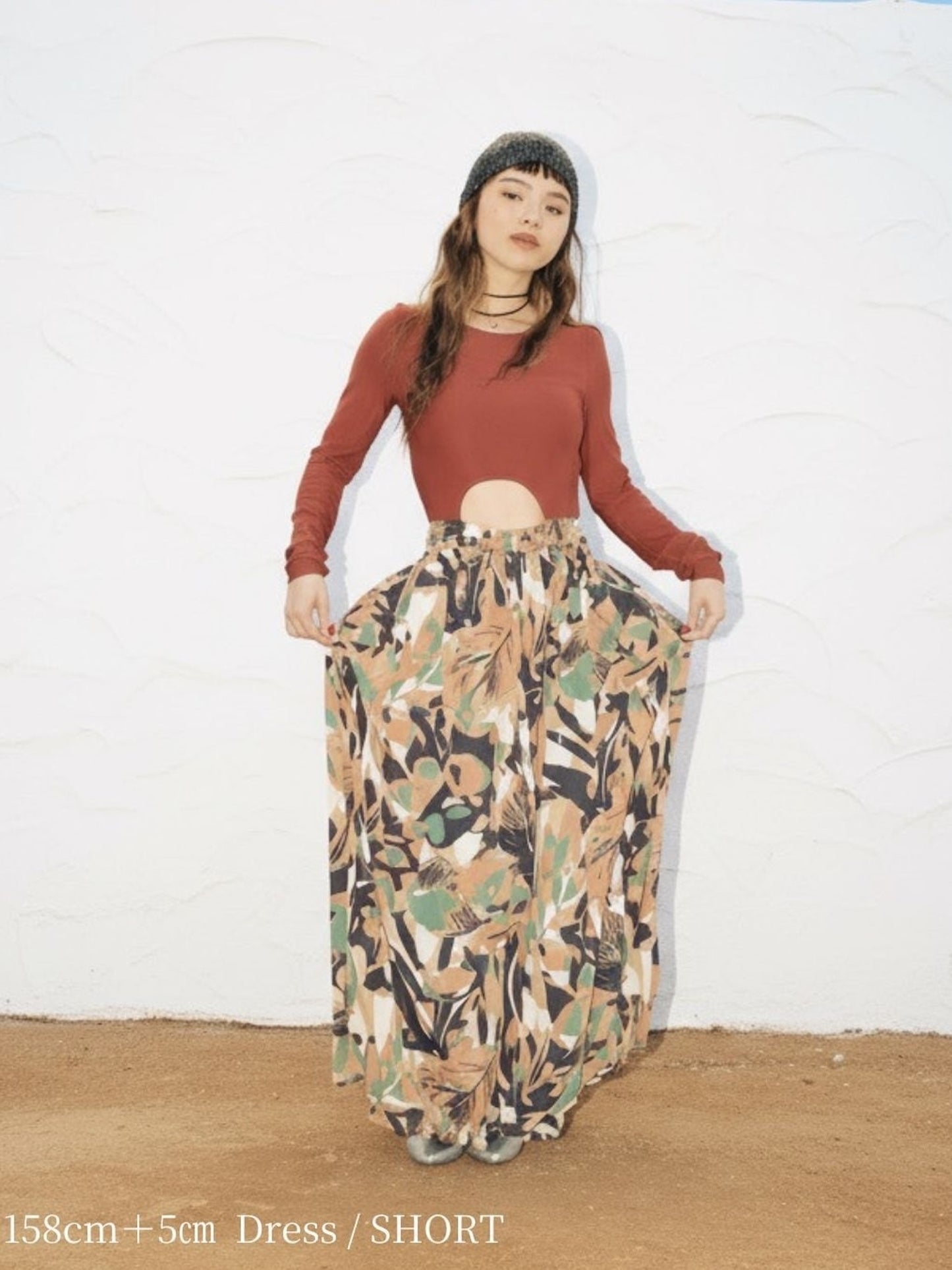 BALLOON HYBRID DRESS / Camouflage