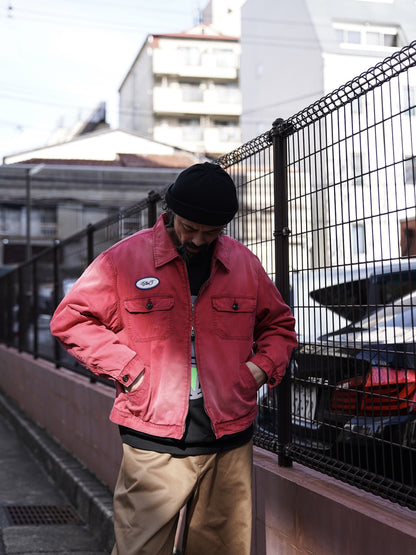 TIMEWORN WORK JACKET / Red