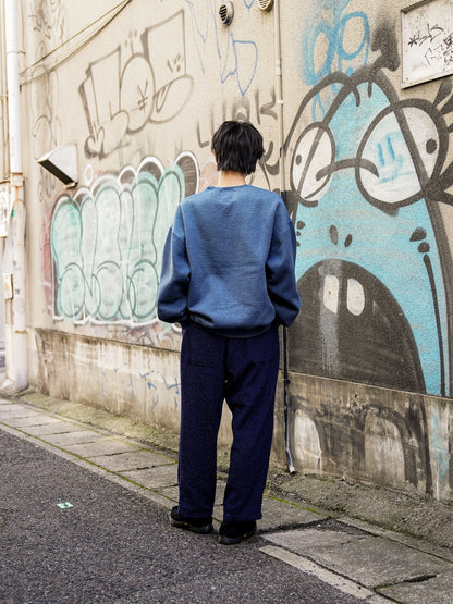 FISH FOR BRAINS SWEAT SHIRT / Pigment navy