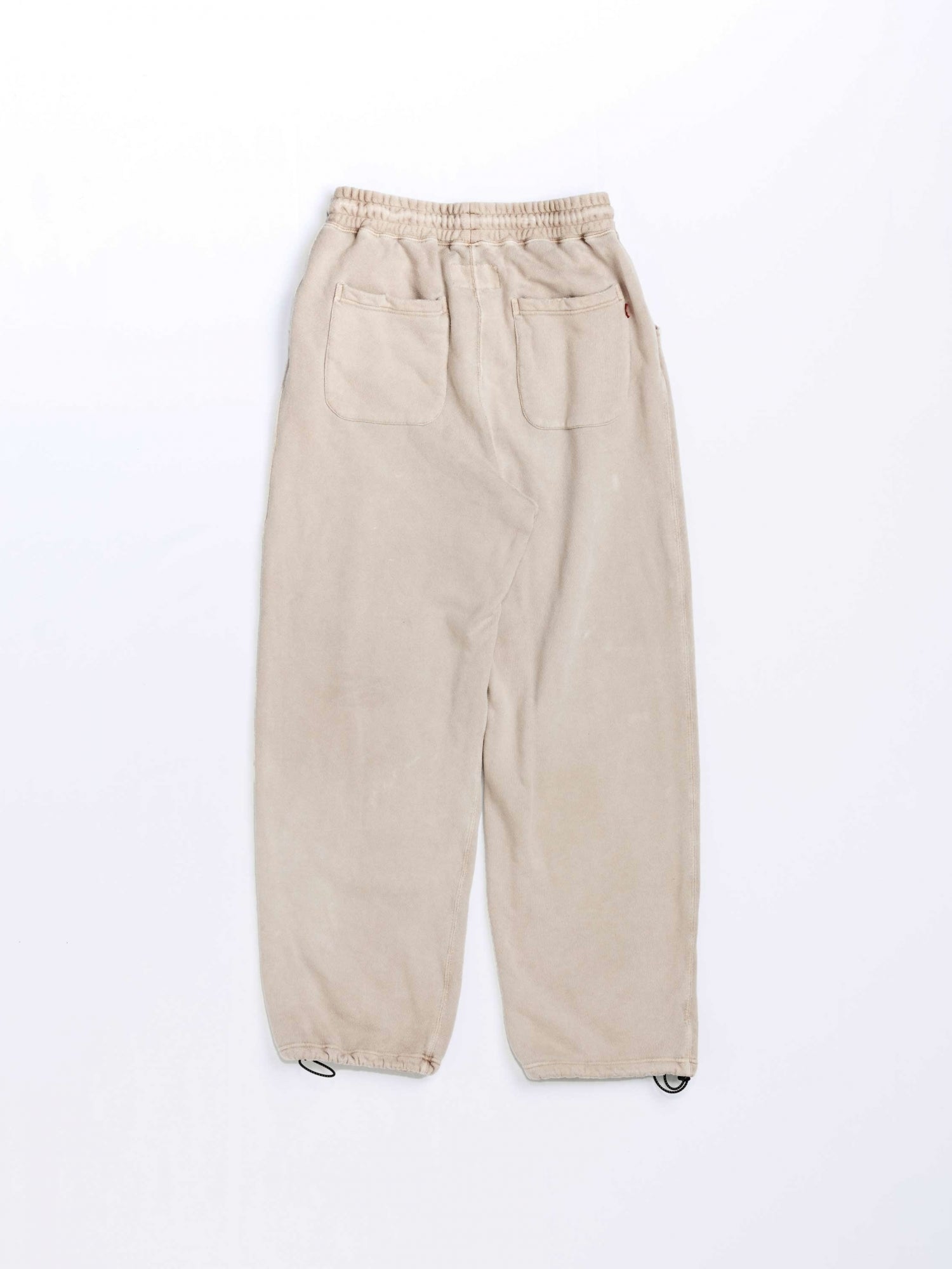PIGMENT DYED TUCK WIDE SWEAT PANTS / Beige – FLATBUSH