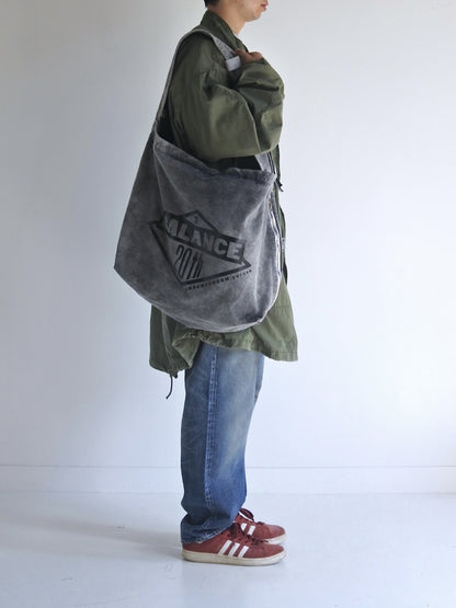 SULFUR  DYED CANVAS タスキショルダー / Black