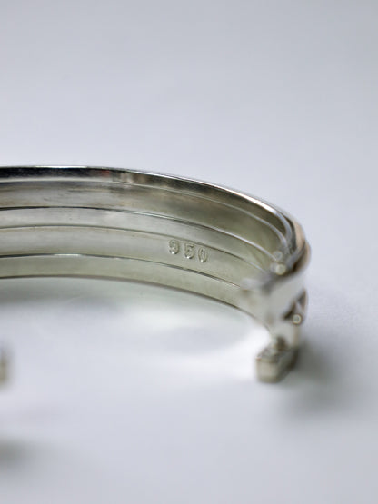 UNEVEN BARS BANGLE(Middle) / Silver × Silver
