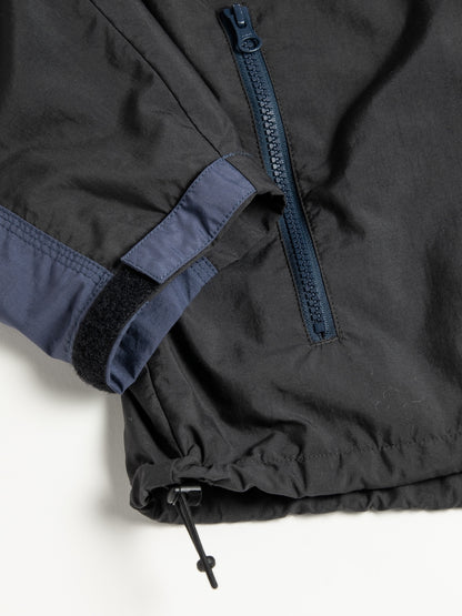 EXCHANGE PATTERN NYLON JACKET / Navy x black