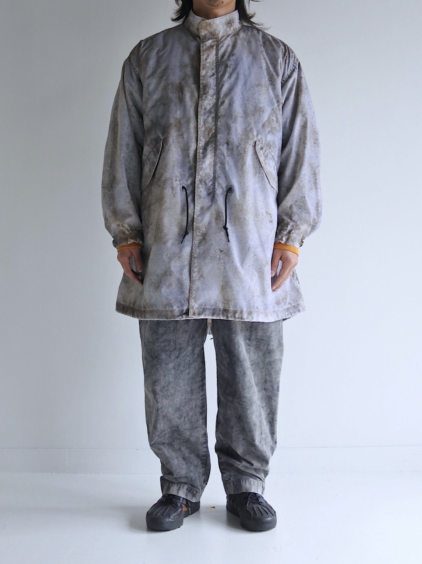 DIRTPAINT NYLON MODS COAT / White