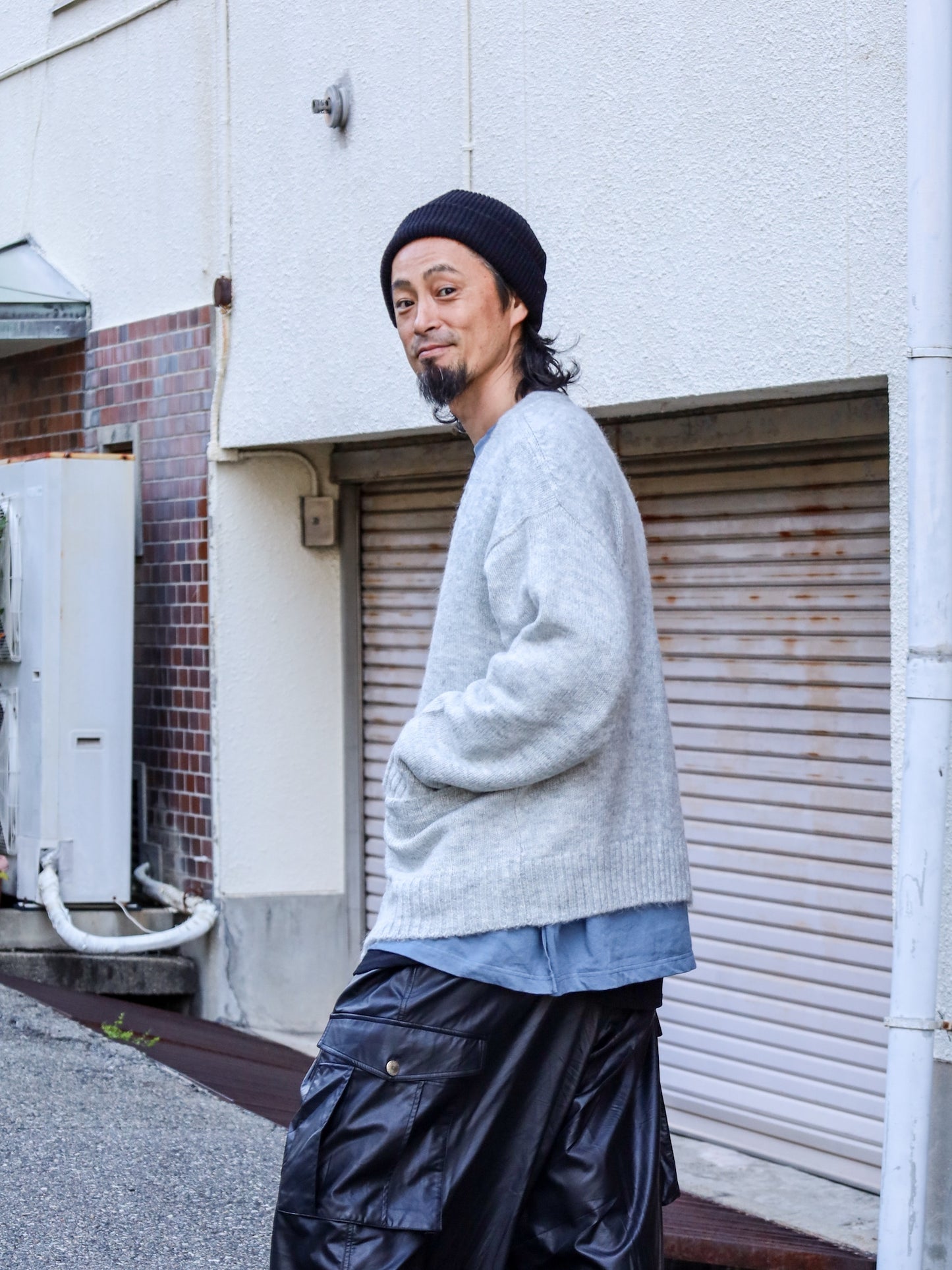 MBYN VOOHAIR CARDIGAN / Ash