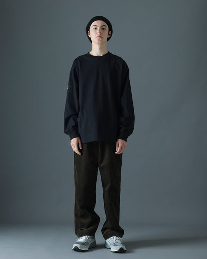 ORGANIC COTTON CHILL POCKET LONG TEE / Black
