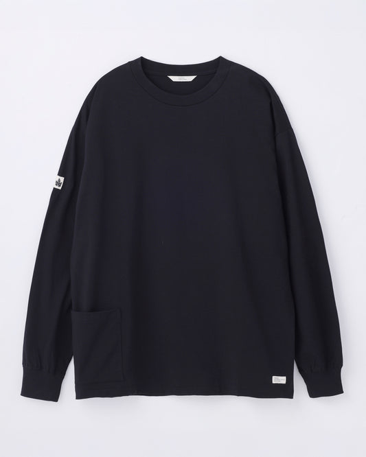 ORGANIC COTTON CHILL POCKET LONG TEE / Black