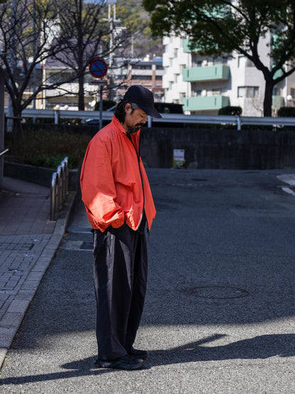 ZIP NYLON SPORTY JACKET / Orange