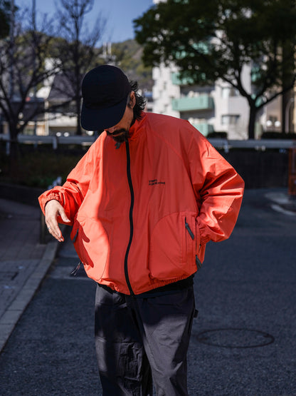 ZIP NYLON SPORTY JACKET / Orange