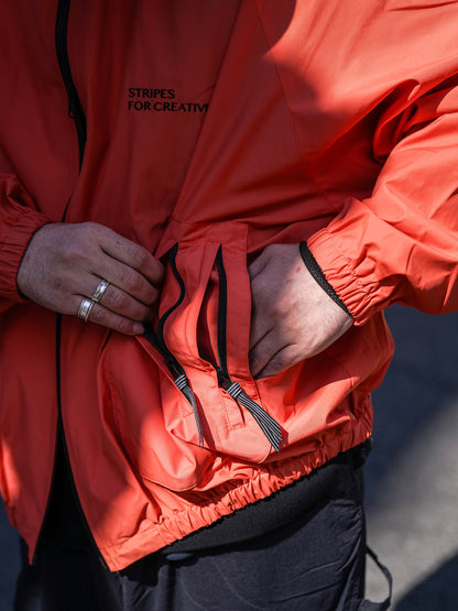 ZIP NYLON SPORTY JACKET / Orange