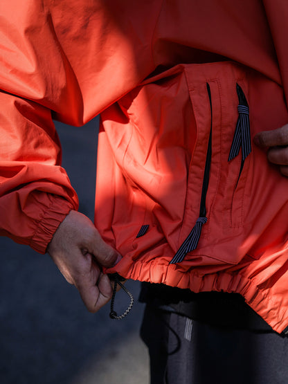 ZIP NYLON SPORTY JACKET / Orange