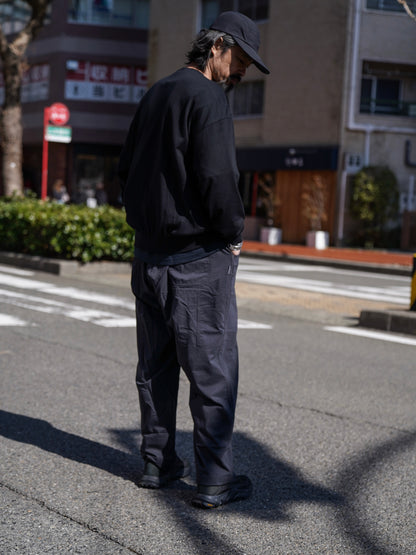 BIG LS COTTON KNIT TEE / Black