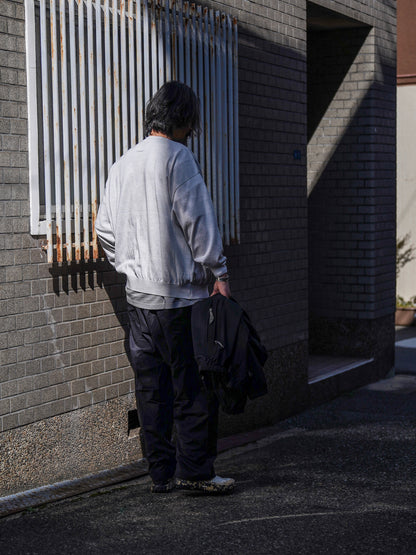 BIG LS COTTON KNIT TEE / Gray M