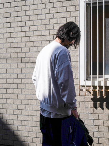 BIG LS COTTON KNIT TEE / Gray M