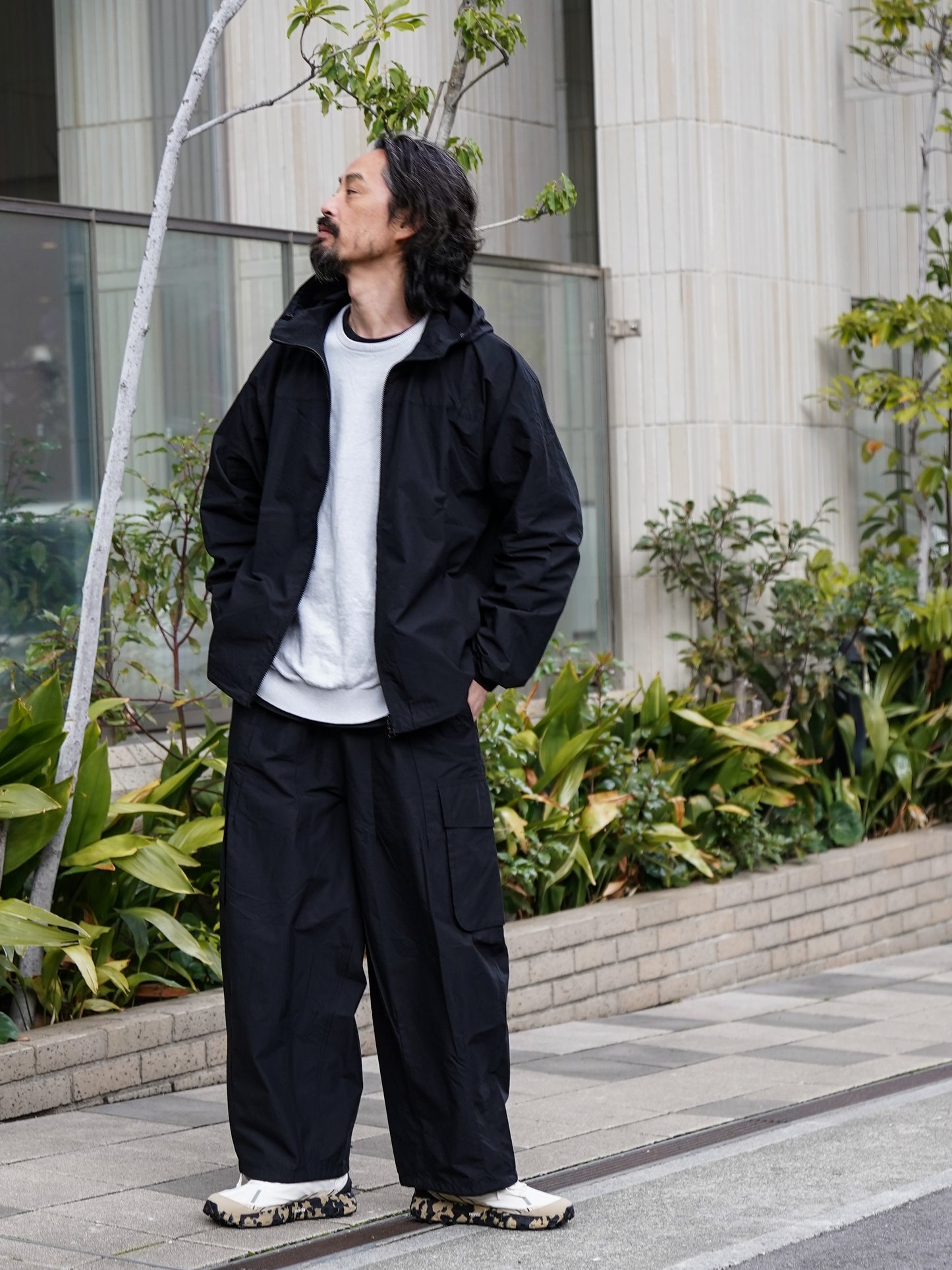 ORGANIC COTTON×CORDURA® RIPSTOP CARGO PANTS / Black