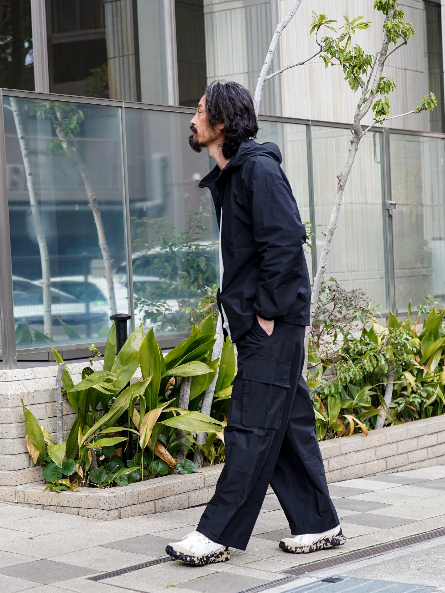 ORGANIC COTTON×CORDURA® RIPSTOP DAILY ZIP HOODIE / Black