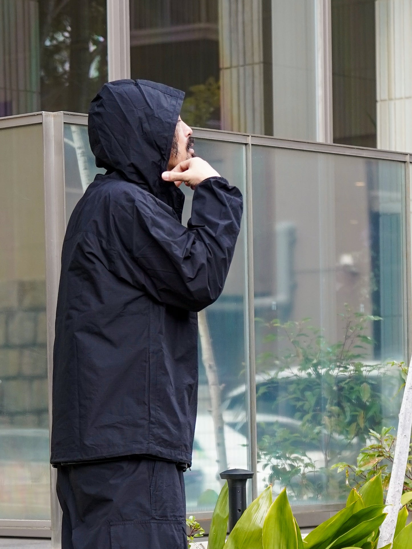 ORGANIC COTTON×CORDURA® RIPSTOP DAILY ZIP HOODIE / Black