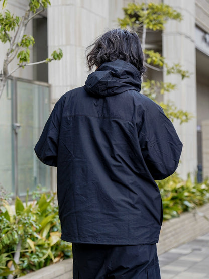 ORGANIC COTTON×CORDURA® RIPSTOP DAILY ZIP HOODIE / Black