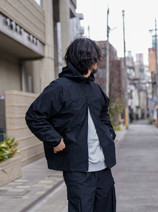ORGANIC COTTON×CORDURA® RIPSTOP DAILY ZIP HOODIE / Black