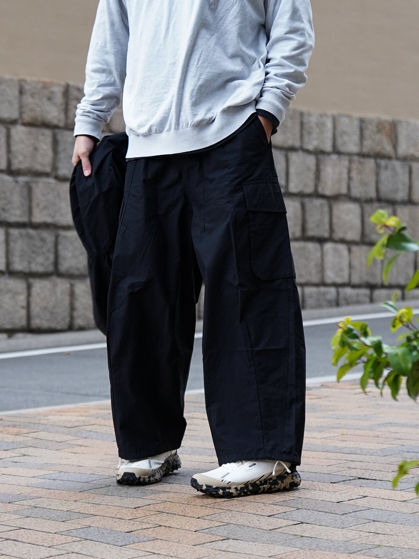 ORGANIC COTTON×CORDURA® RIPSTOP CARGO PANTS / Black
