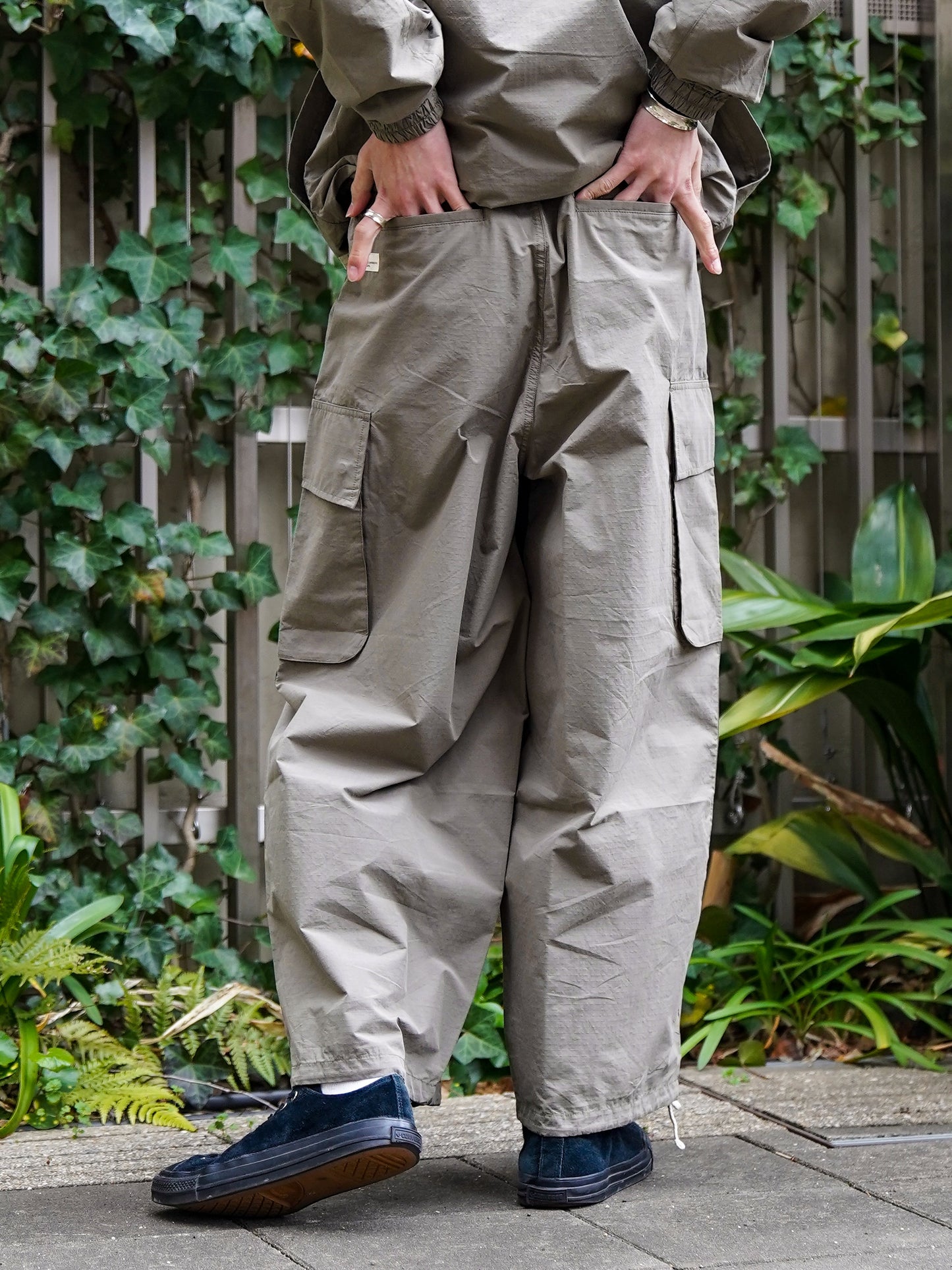 ORGANIC COTTON×CORDURA® RIPSTOP CARGO PANTS / Grey