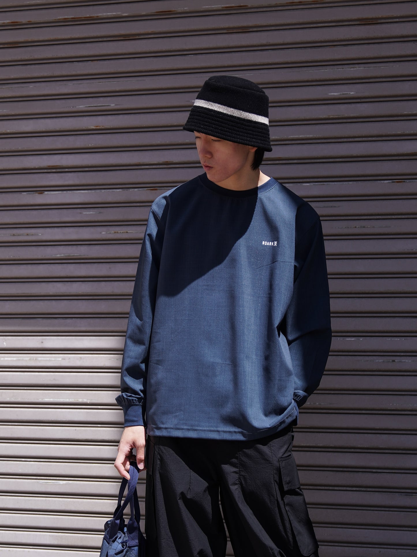 DELTA QD L/S CREW / Stone blue