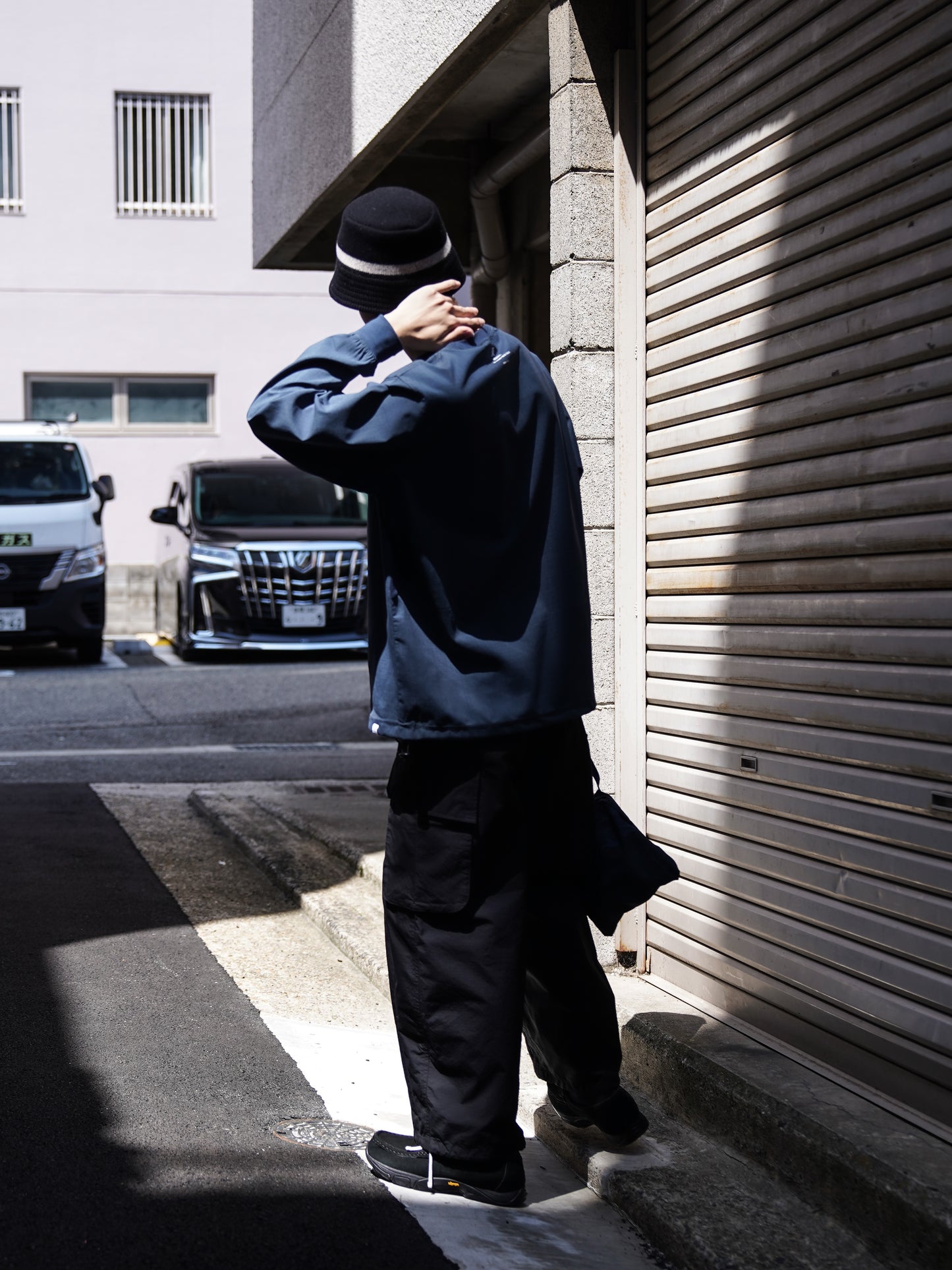 DELTA QD L/S CREW / Stone blue