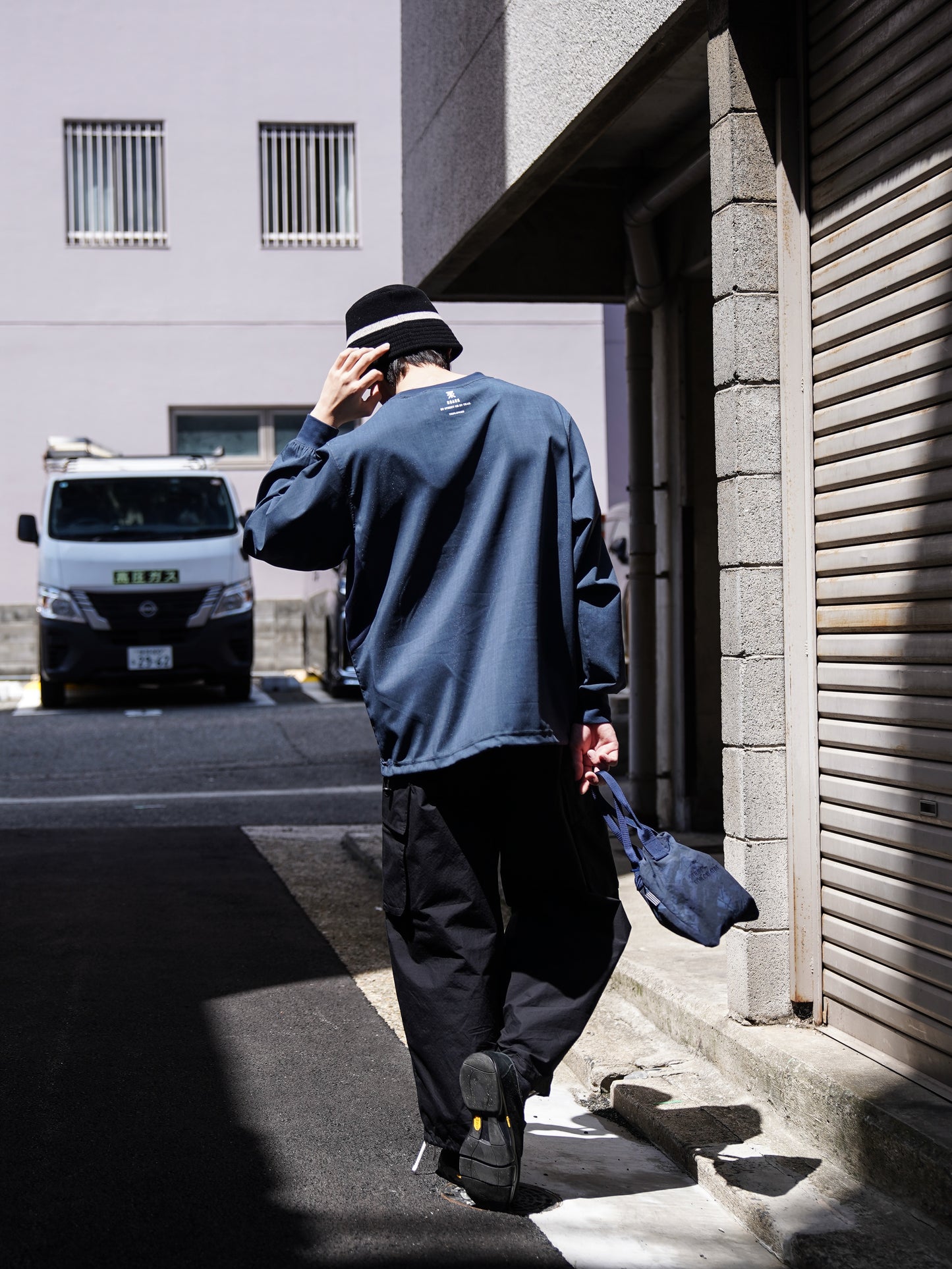DELTA QD L/S CREW / Stone blue