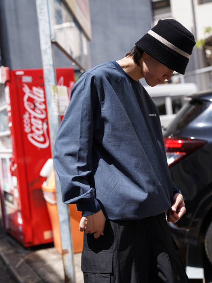DELTA QD L/S CREW / Stone blue
