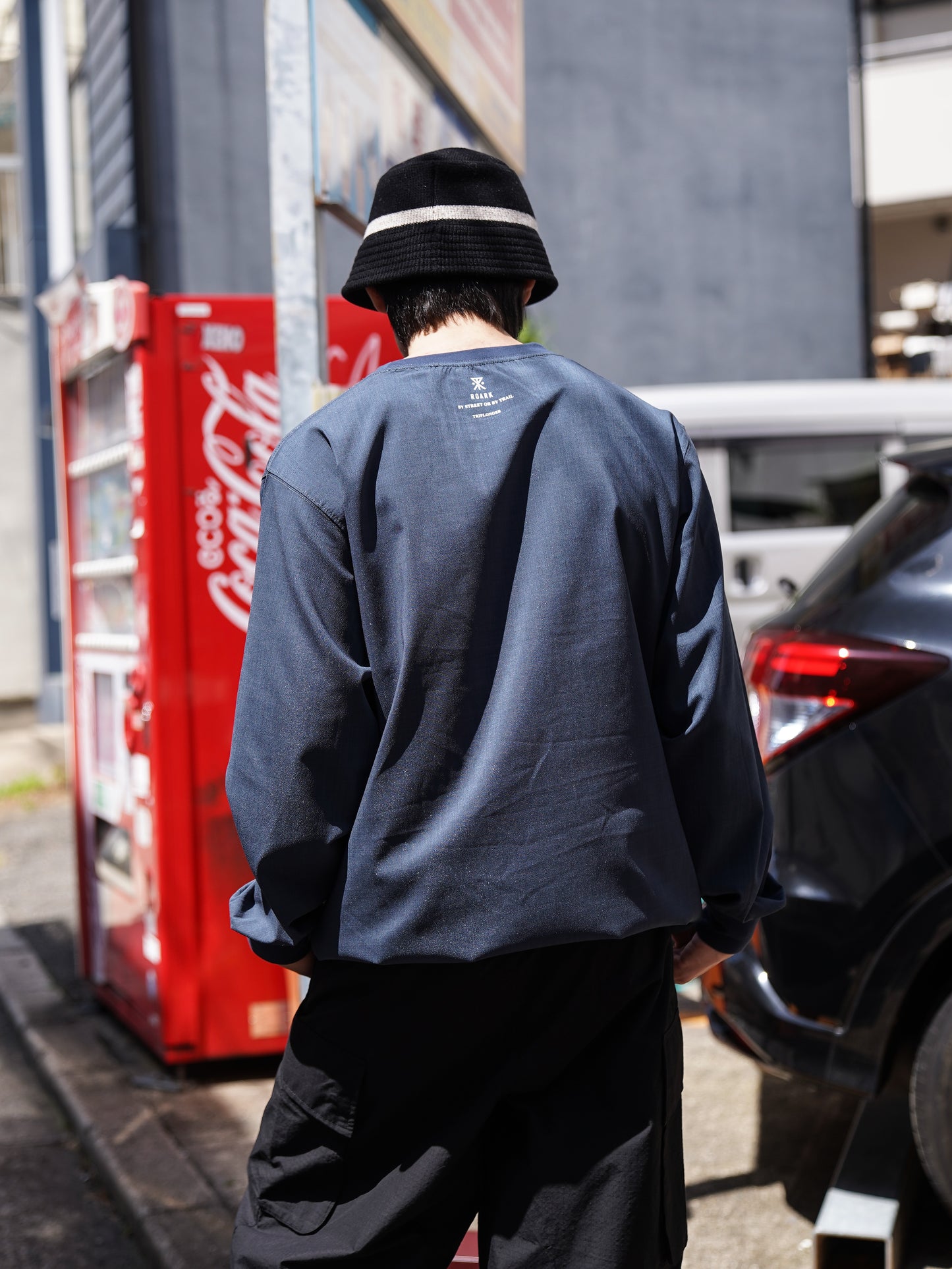 DELTA QD L/S CREW / Stone blue