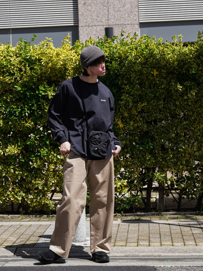 DELTA QD L/S CREW / Jet black