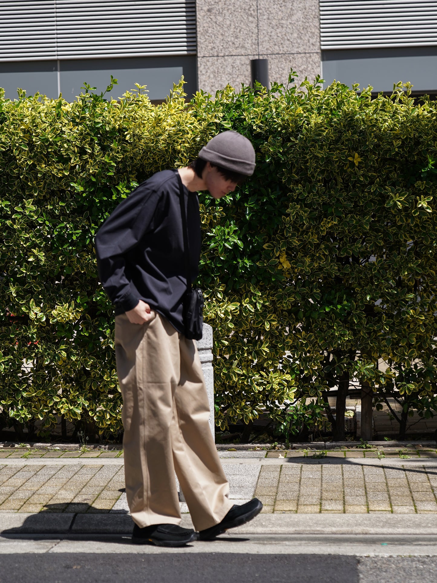 DELTA QD L/S CREW / Jet black
