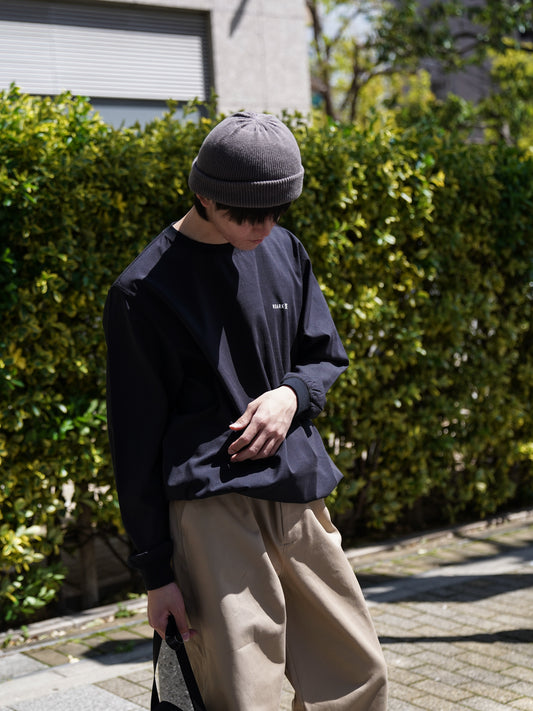 DELTA QD L/S CREW / Jet black