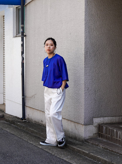 W MESH TEE / Blue