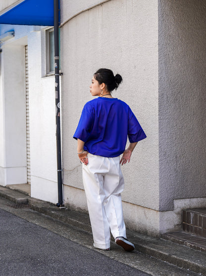 W MESH TEE / Blue
