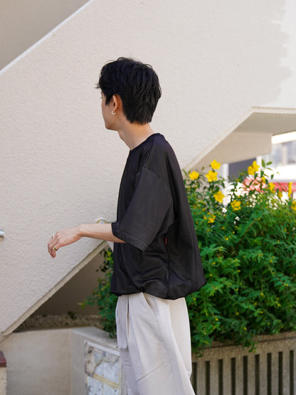 W MESH TEE / Black