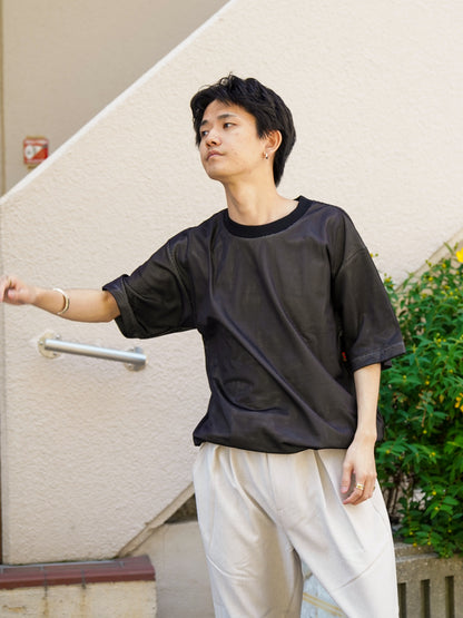 W MESH TEE / Black