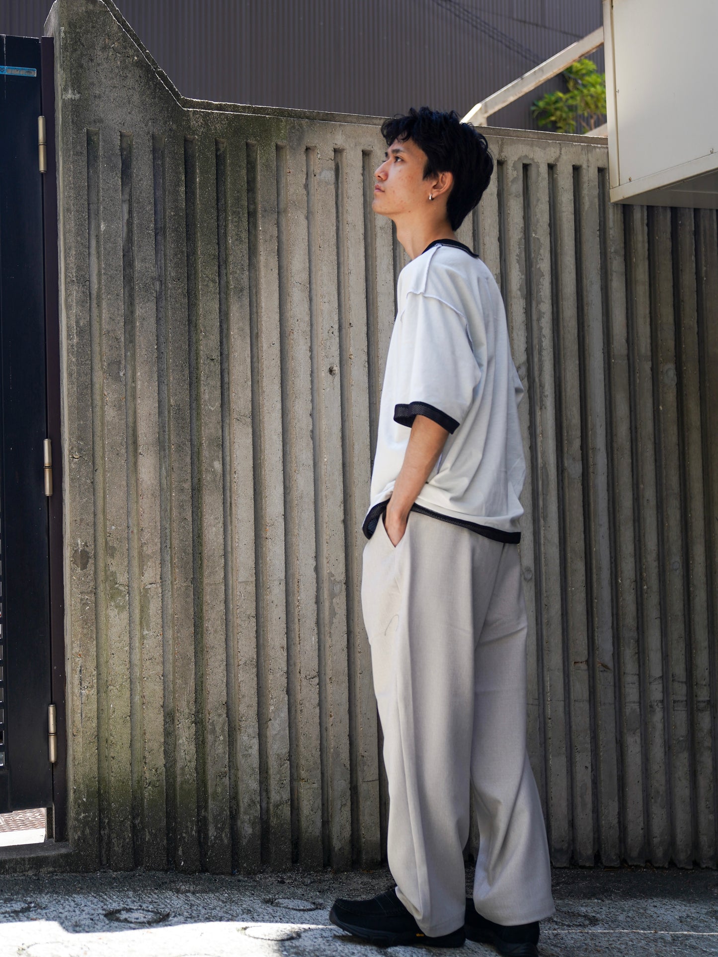 W MESH TEE / Black