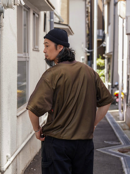 W MESH TEE / Coffee