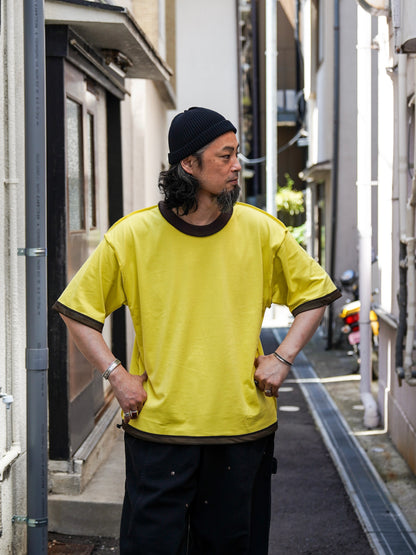 W MESH TEE / Coffee