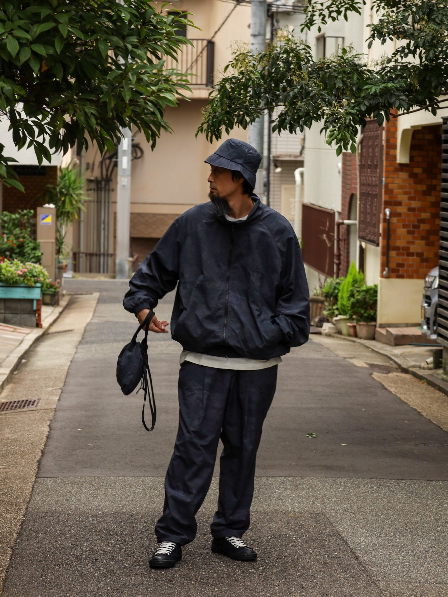 WINDBREAKER JACKET (REAL TREE CAMO) / Black tree camo