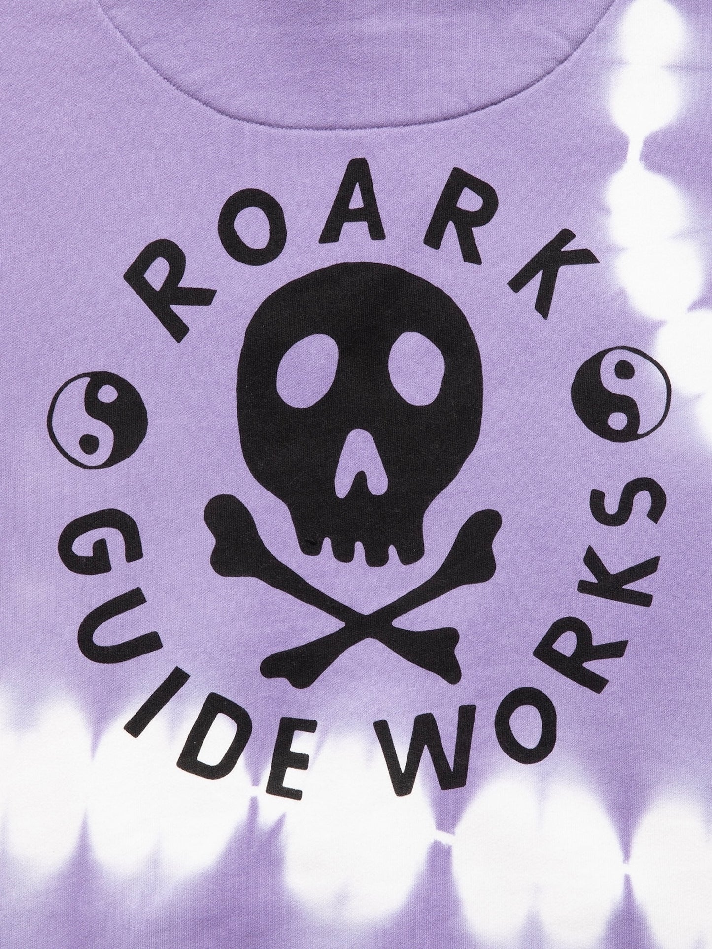 "GUIDE WORKS" TIE DYE P/O HOODED SWEAT / Purple haze shibori